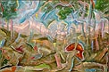 Manolo Yanes,MYTHOLOGIES,paintings,pastorale,Tobias and angel